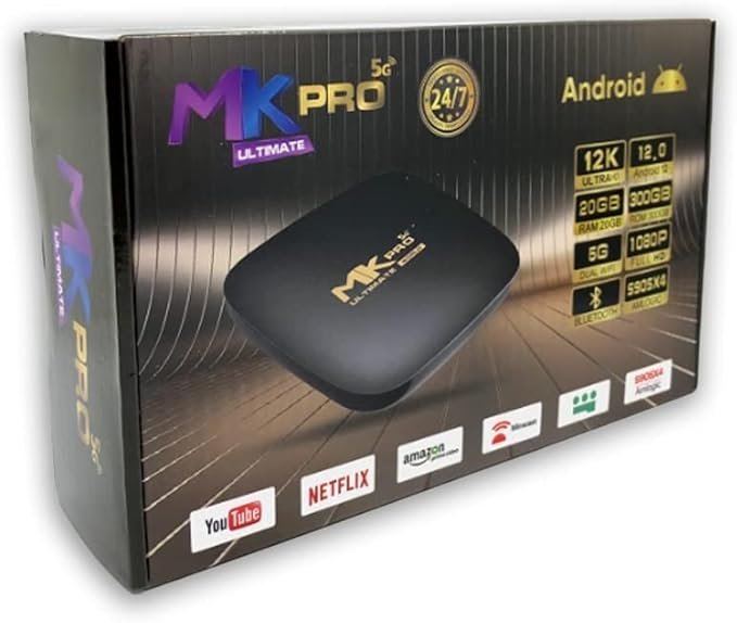 MK Pro Ultimate 5G 2.4G Edition Android 11 Smart TV Box - Intelligent Ultra HD Media Player Work