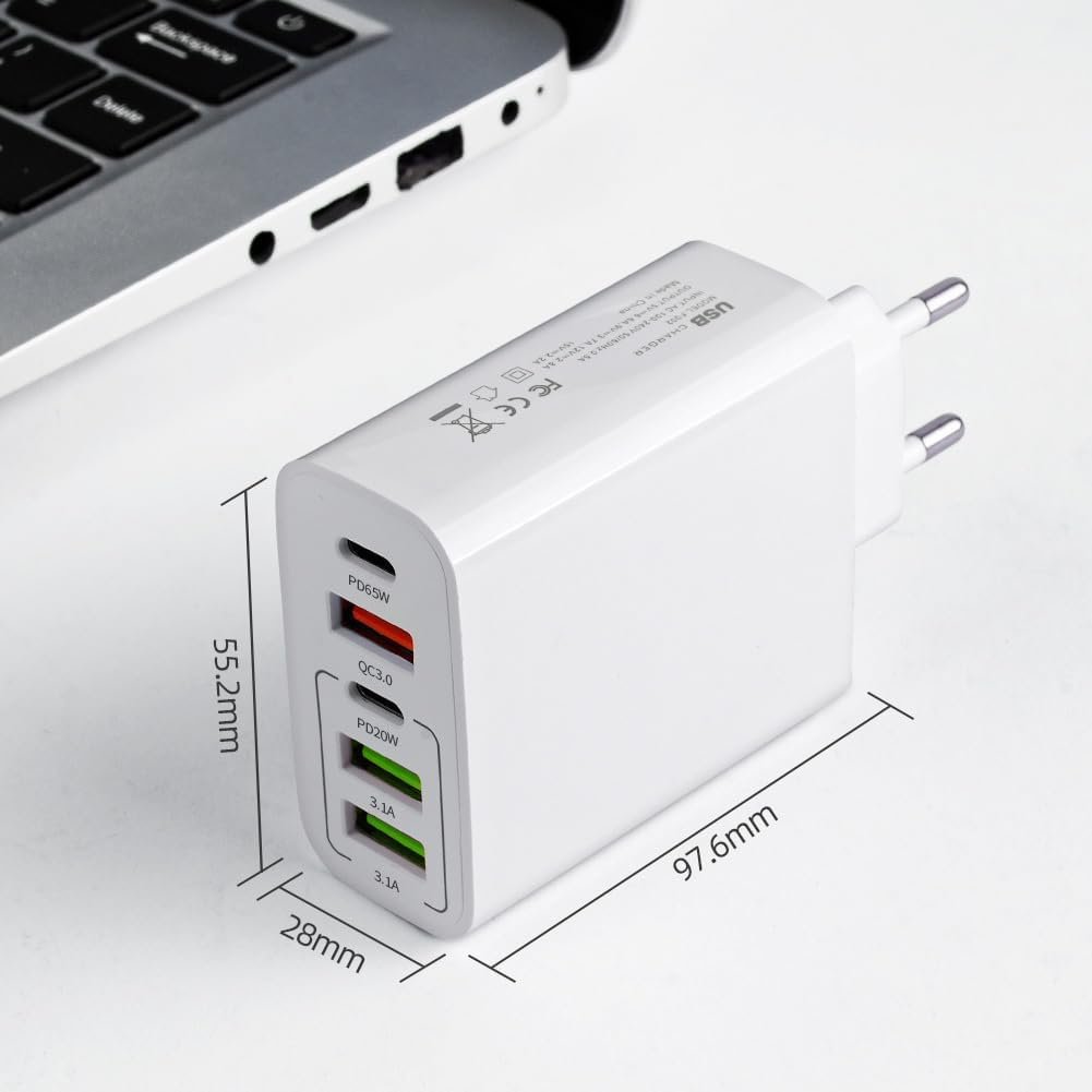 5-port 120W USB Type C Fast Charger - Image 2